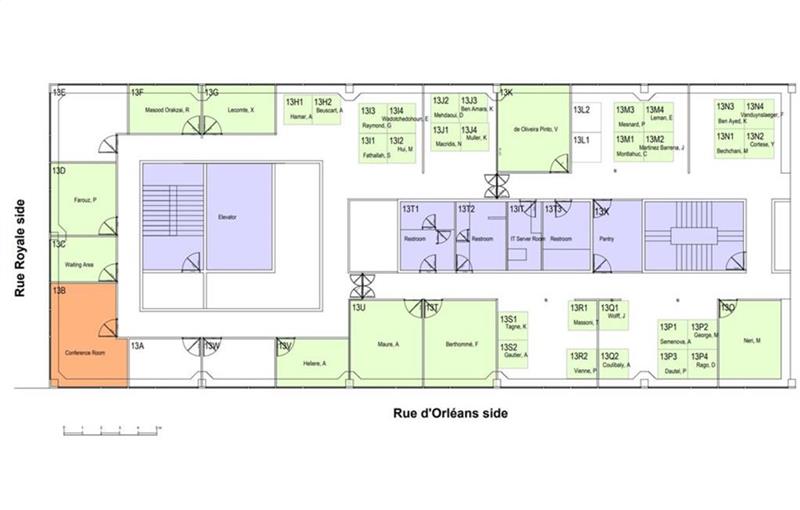 Location de bureau de 2 441 m² à Saint-Cloud - 92210 plan - 1