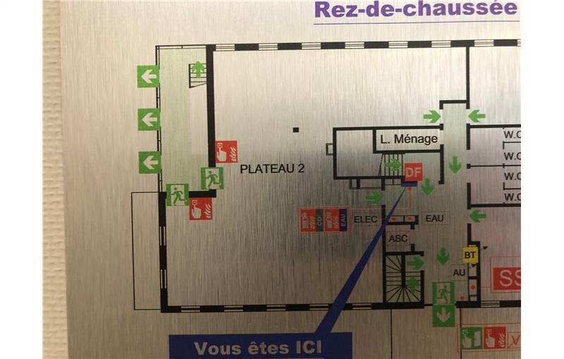 Location de bureau de 97 m² à Saint-Grégoire - 35760 plan - 1