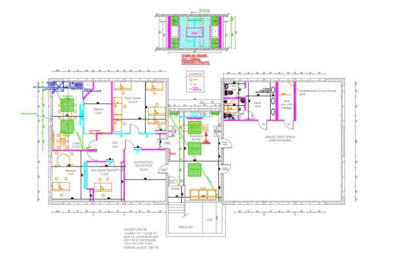 Location de bureau de 278 m² à Saint-Grégoire - 35760 plan - 1