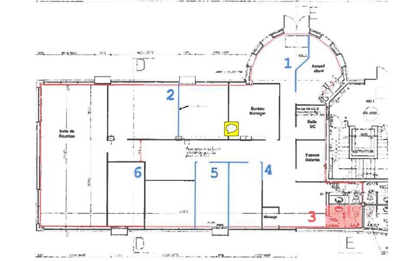 Location de bureau de 230 m² à Saint-Grégoire - 35760 plan - 1