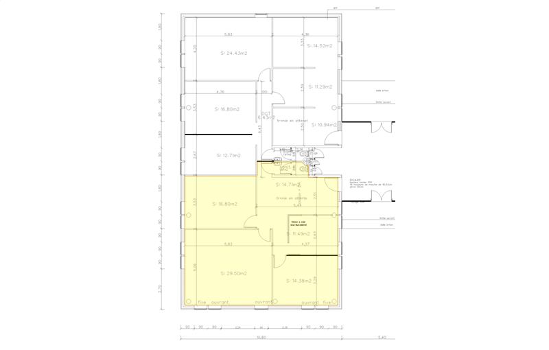 Location de bureau de 114 m² à Saint-Herblain - 44800 plan - 1