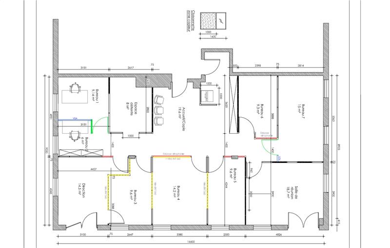 Location de bureau de 149 m² à Saint-Herblain - 44800 plan - 1