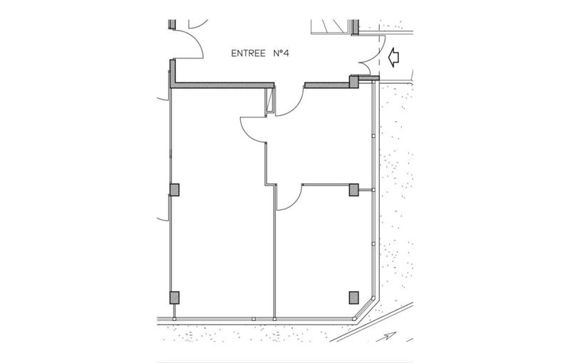 Location de bureau de 60 m² à Saint-Martin-d'Hères - 38400 plan - 1