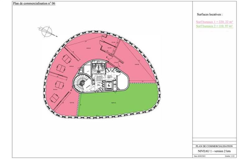 Location de bureau de 111 m² à Saint-Martin-le-Vinoux - 38950 plan - 1