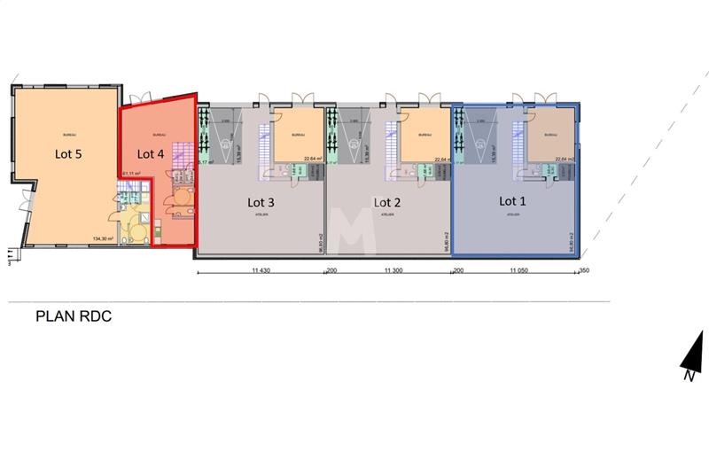 Location de bureau de 140 m² à Saint-Pierre-du-Perray - 91280 plan - 1