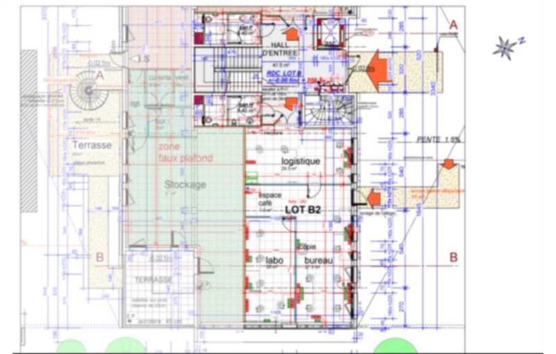 Location de bureau de 221 m² à Saint-Priest - 69800 plan - 1