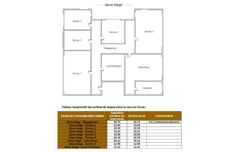 Location de bureau de 165 m² à Saint-Priest - 69800 plan - 1