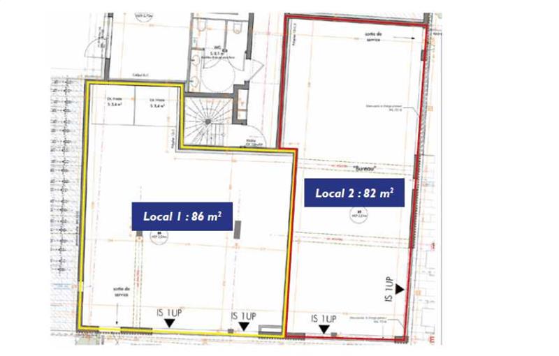 Location de bureau de 168 m² à Schiltigheim - 67300 plan - 1