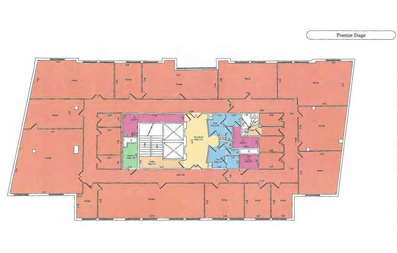 Location de bureau de 798 m² à Serris - 77700 plan - 1