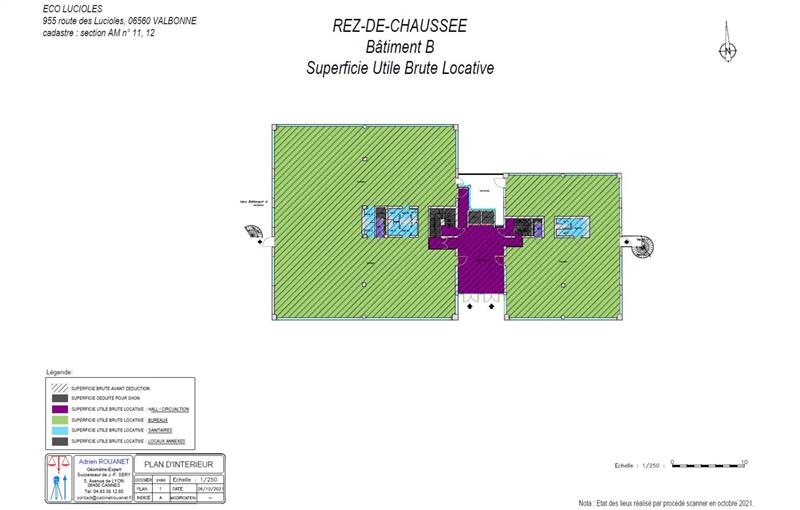 Location de bureau de 222 m² à Sophia Antipolis - 06560 plan - 1