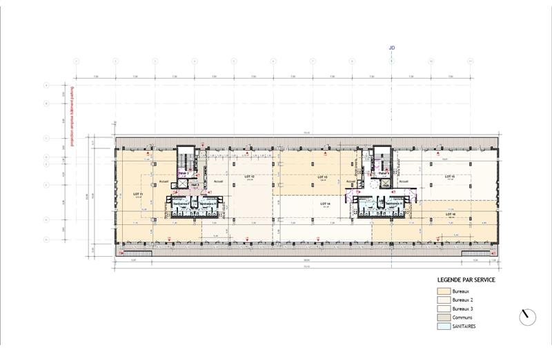 Location de bureau de 2 556 m² à Sophia Antipolis - 06560 plan - 1