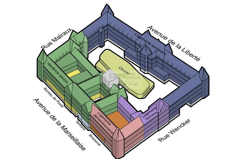 Location de bureau de 1 263 m² à Strasbourg - 67000 plan - 1