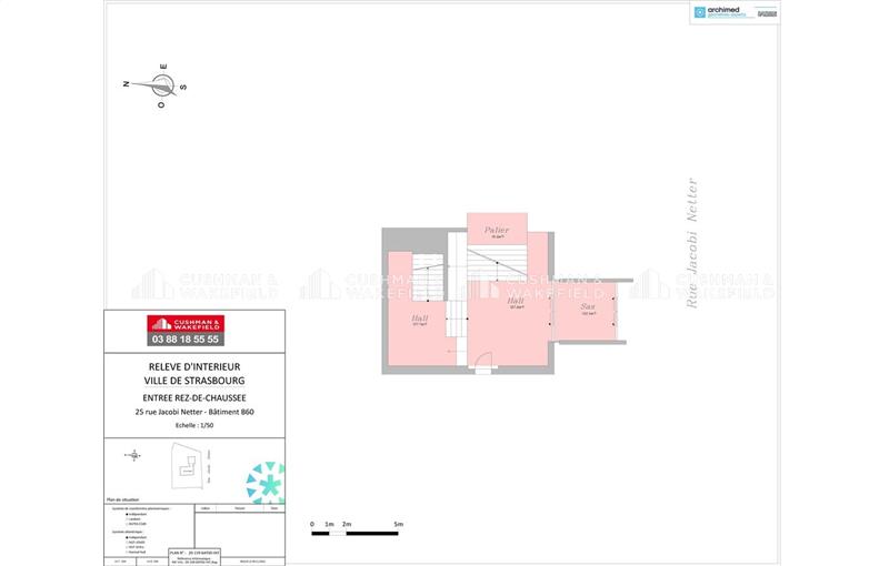 Location de bureau de 2 033 m² à Strasbourg - 67000 plan - 1