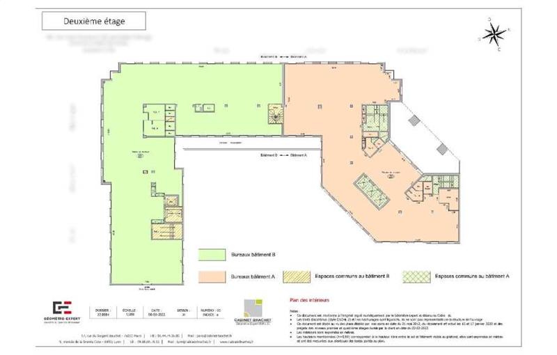 Location de bureau de 1 286 m² à Suresnes - 92150 plan - 1