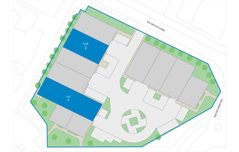 Location de bureau de 883 m² à Torcy - 77200 plan - 1