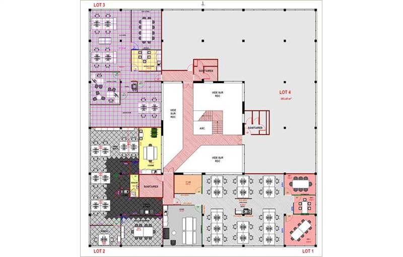 Location de bureau de 766 m² à Toulouse - 31000 plan - 1