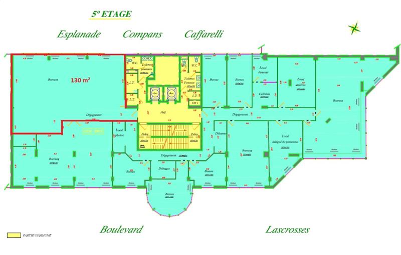 Location de bureau de 130 m² à Toulouse - 31000 plan - 1