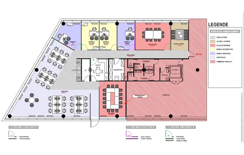 Location de bureau de 1 216 m² à Toulouse - 31000 plan - 1