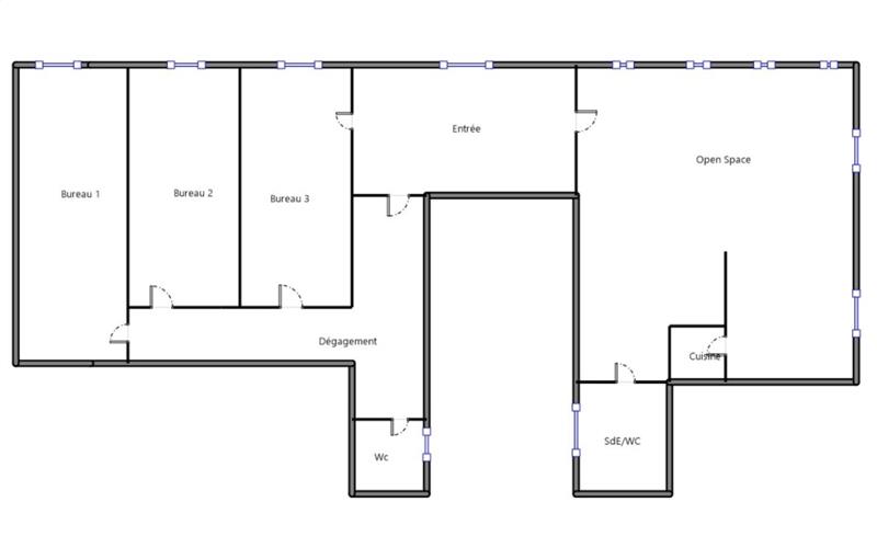 Location de bureau de 112 m² à Toulouse - 31000 plan - 1