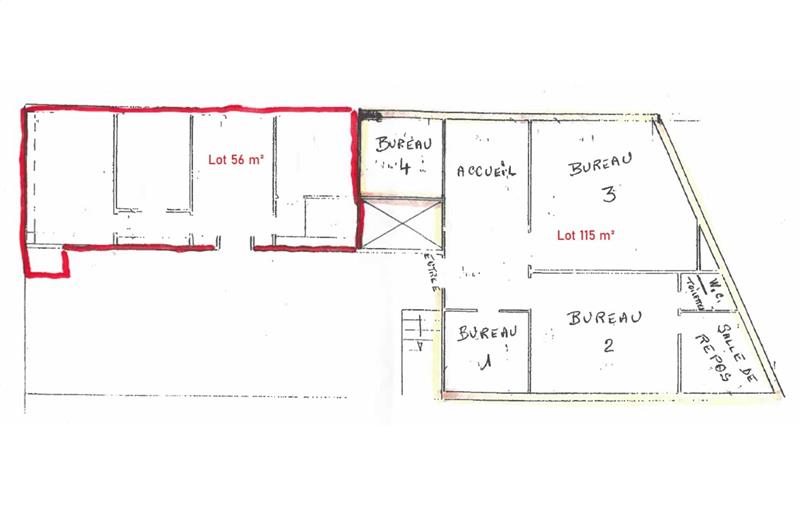 Location de bureau de 171 m² à Toulouse - 31000 plan - 1