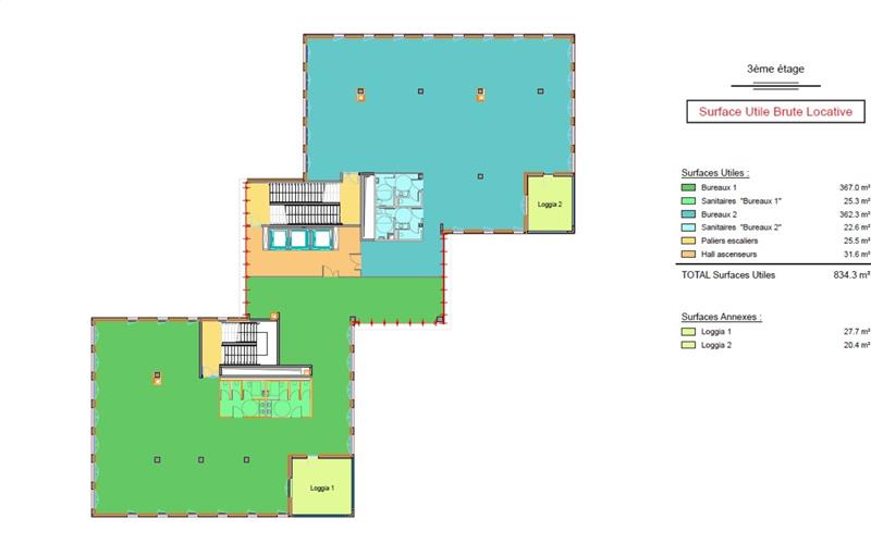 Location de bureau de 1 680 m² à Toulouse - 31000 plan - 1