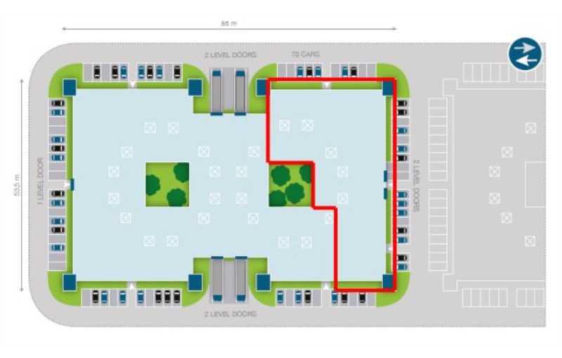 Location de bureau de 784 m² à Trappes - 78190 plan - 1