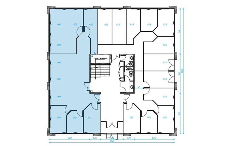 Location de bureau de 168 m² à Trappes - 78190 plan - 1