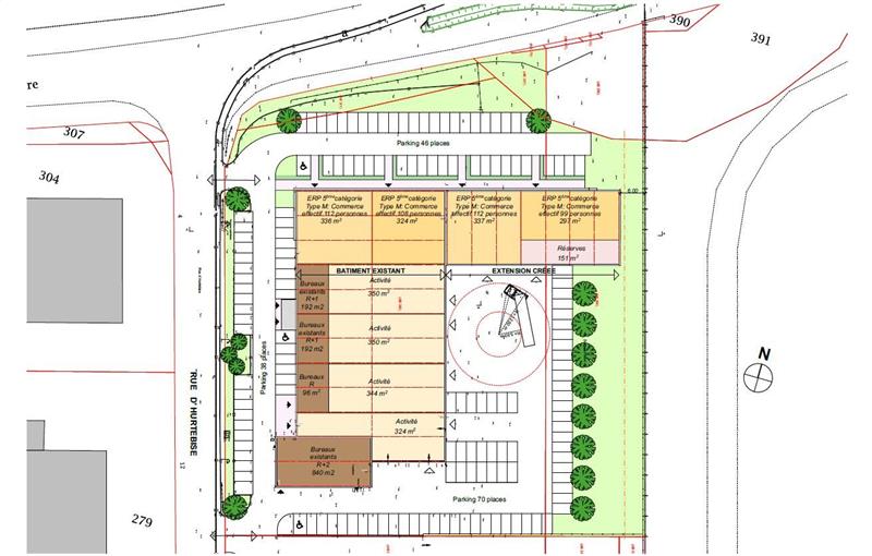 Location de bureau de 615 m² à Trith-Saint-Léger - 59125 plan - 1