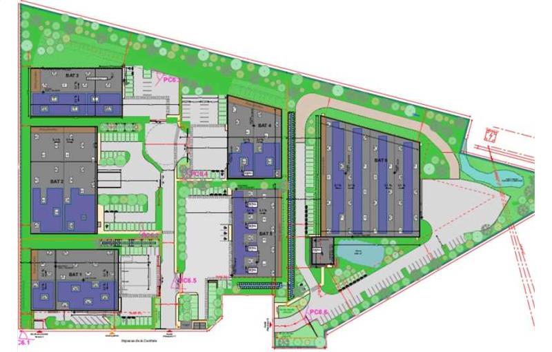 Location de bureau de 10 617 m² à Vaires-sur-Marne - 77360 plan - 1