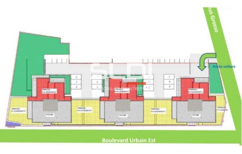 Location de bureau de 991 m² à Vaulx-en-Velin - 69120 plan - 1