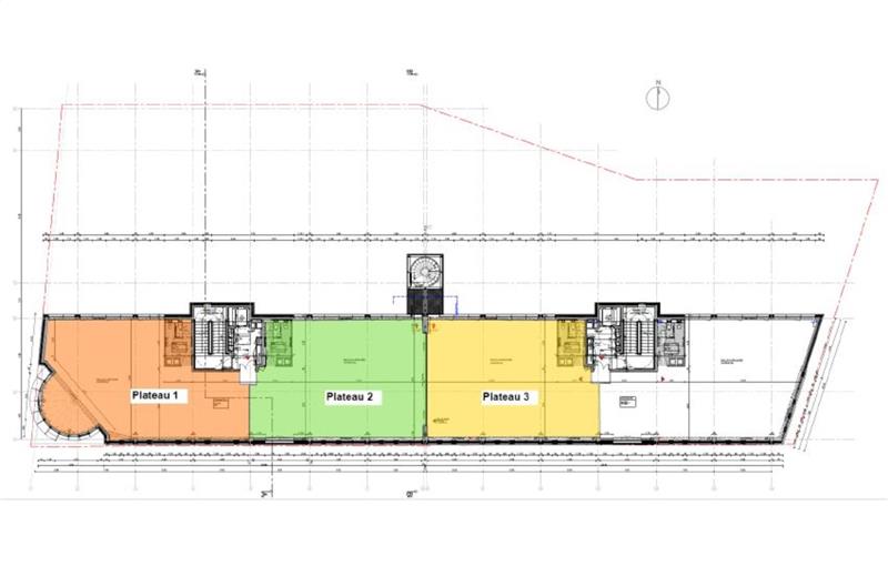 Location de bureau de 206 m² à Vaulx-en-Velin - 69120 plan - 1