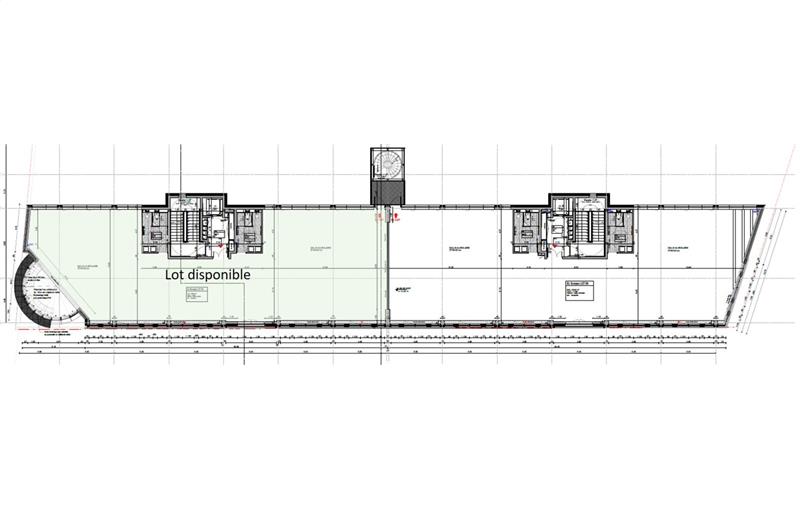 Location de bureau de 340 m² à Vaulx-en-Velin - 69120 plan - 1