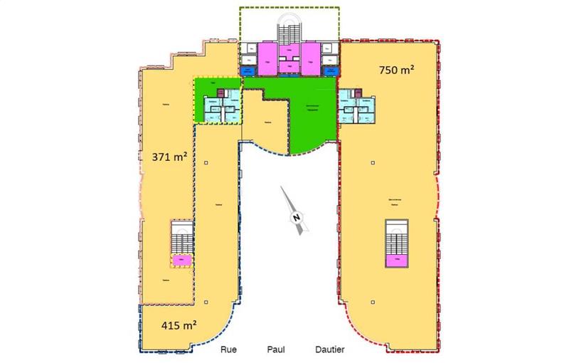 Location de bureau de 3 064 m² à Vélizy-Villacoublay - 78140 plan - 1