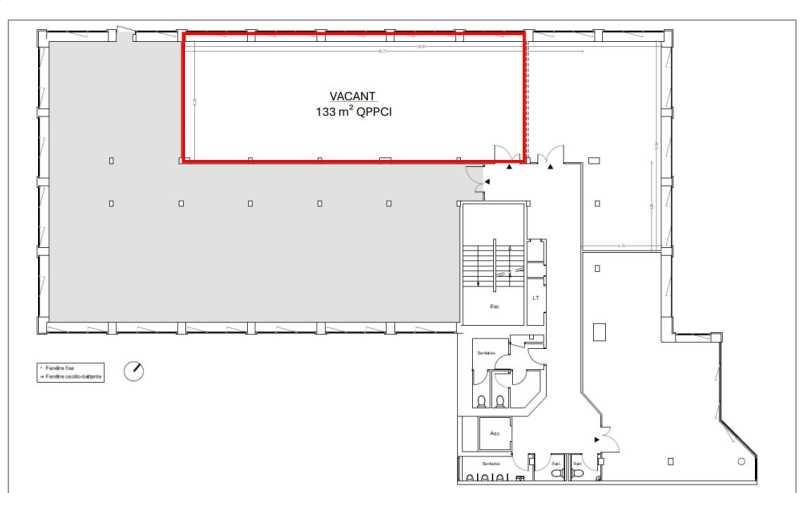 Location de bureau de 133 m² à Vélizy-Villacoublay - 78140 plan - 1