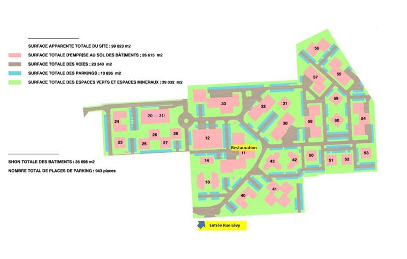 Location de bureau de 7 064 m² à Vénissieux - 69200 plan - 1