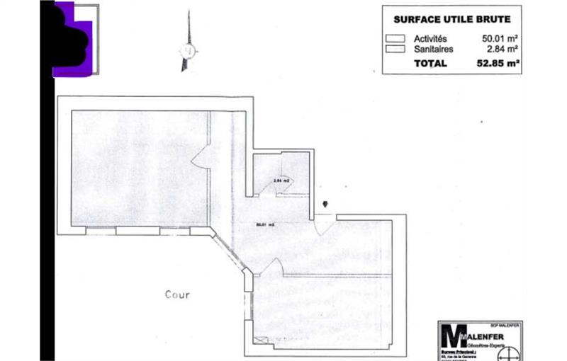 Location de bureau de 53 m² à Versailles - 78000 plan - 1