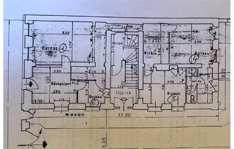 Location de bureau de 94 m² à Versailles - 78000 plan - 1