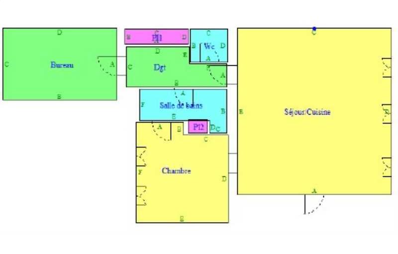 Location de bureau de 74 m² à Versailles - 78000 plan - 1