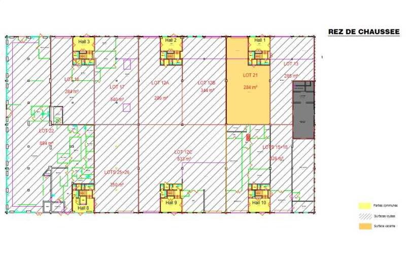 Location de bureau de 958 m² à Villebon-sur-Yvette - 91140 plan - 1