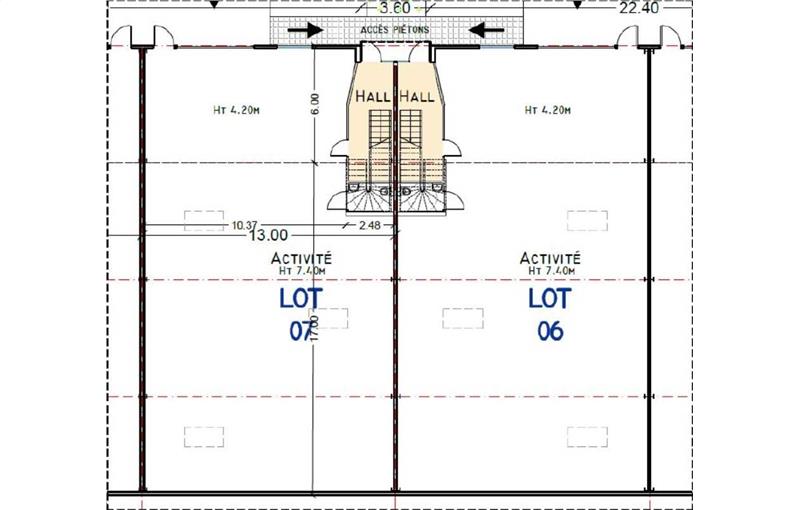 Location de bureau de 365 m² à Villebon-sur-Yvette - 91140 plan - 1