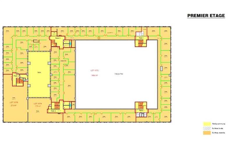 Location de bureau de 2 143 m² à Villebon-sur-Yvette - 91140 plan - 1