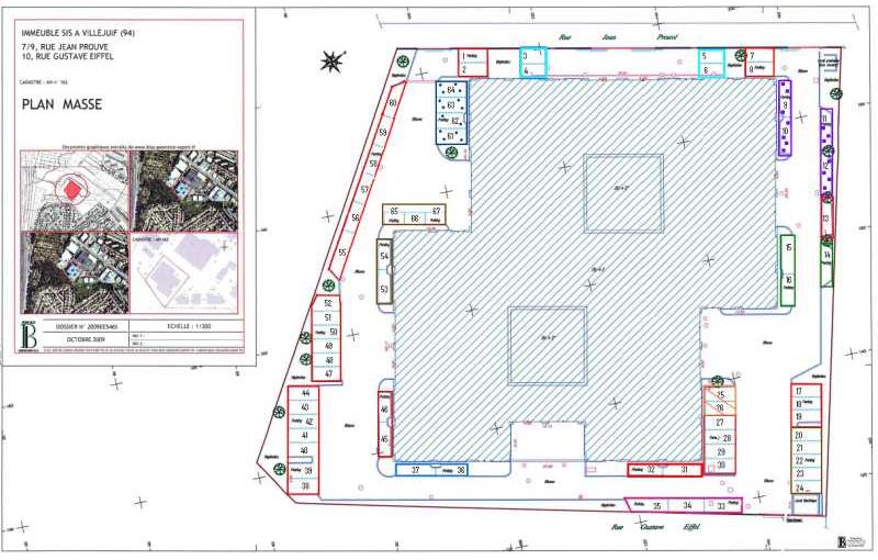 Location de bureau de 252 m² à Villejuif - 94800 plan - 1