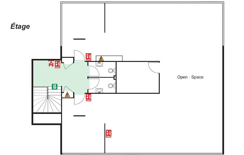 Location de bureau de 224 m² à Villenave-d'Ornon - 33140 plan - 1