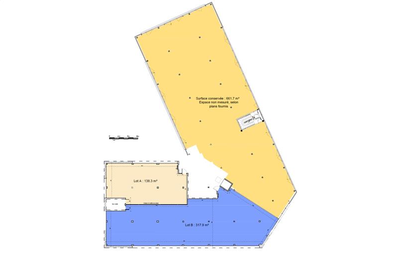 Location de bureau de 503 m² à Villenave-d'Ornon - 33140 plan - 1