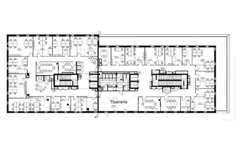 Location de bureau de 1 618 m² à Villeneuve-d'Ascq - 59491 plan - 1