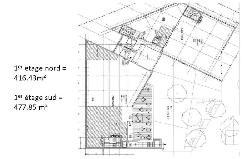 Location de bureau de 1 301 m² à Villeneuve-d'Ascq - 59491 plan - 1