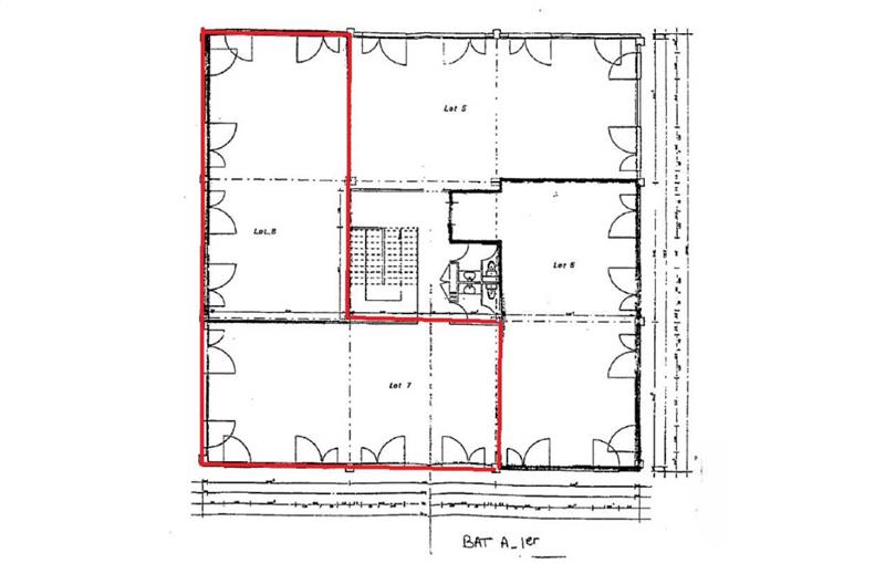 Location de bureau de 190 m² à Villeneuve-d'Ascq - 59491 plan - 1