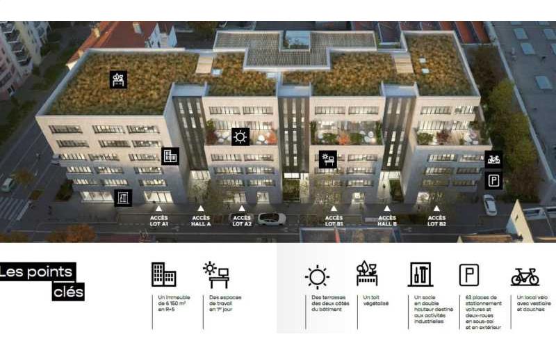 Location de bureau de 3 109 m² à Villeurbanne - 69100 plan - 1