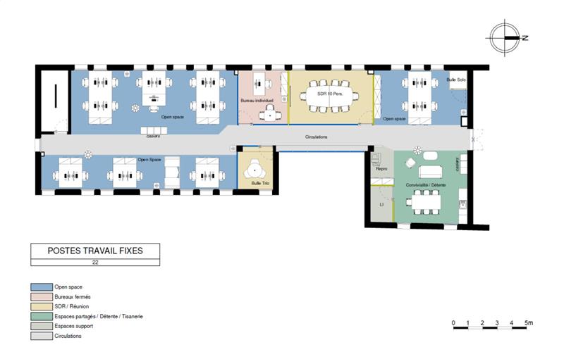 Location de bureau de 1 467 m² à Villeurbanne - 69100 plan - 1