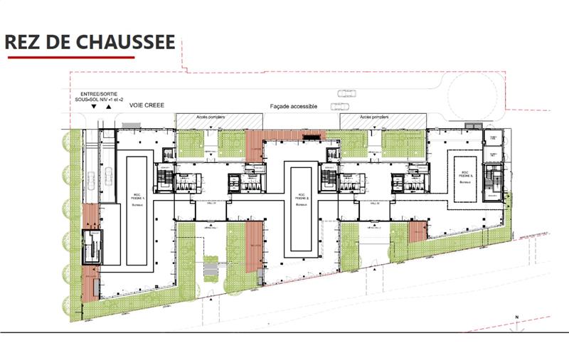 Location de bureau de 1 646 m² à Villeurbanne - 69100 plan - 1